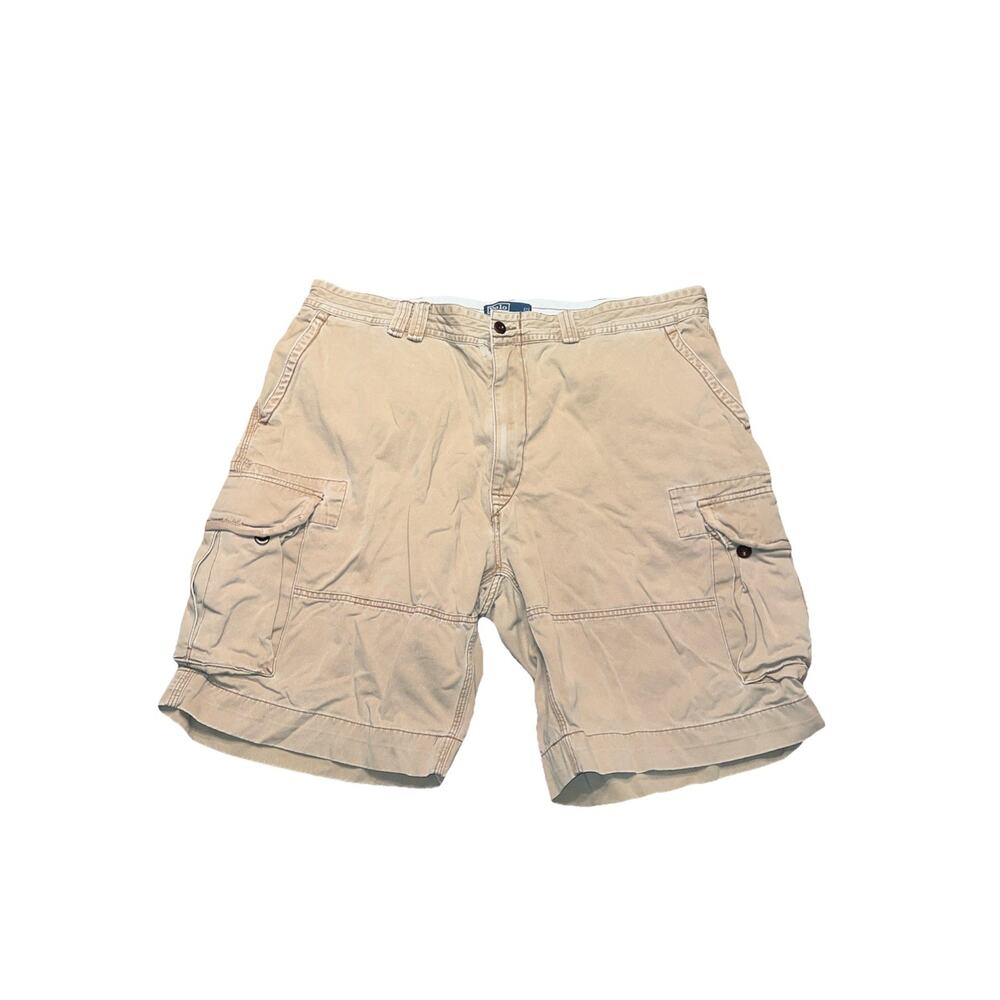 Polo Ralph Lauren Classic Chino Cargo Shorts Mens 41 Brown Pockets Preppy Khaki